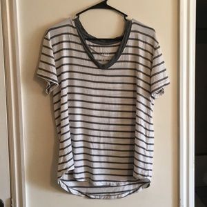 Grey stripe top